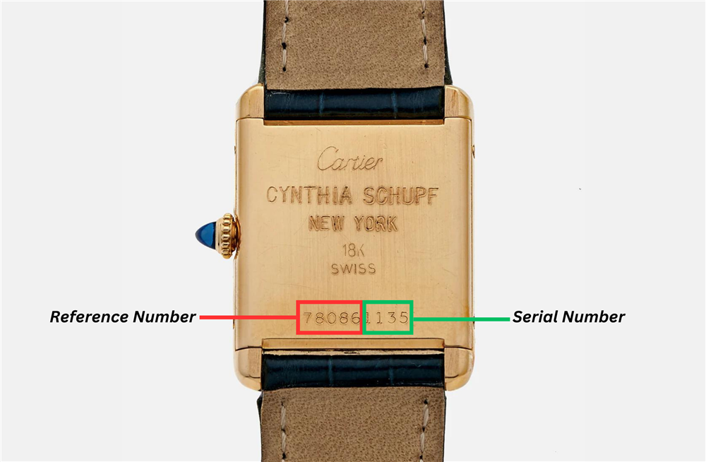 cartier reference and serial number